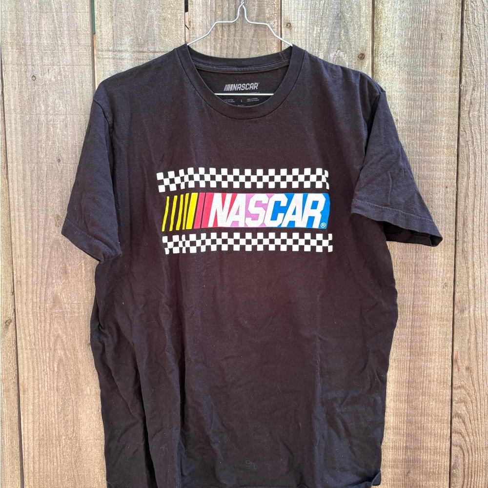NASCAR Black Checkered Graphic Tee